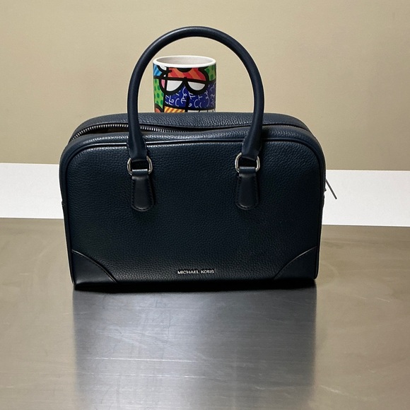 Michael Kors Navy Leather Handbag - Picture 1 of 3